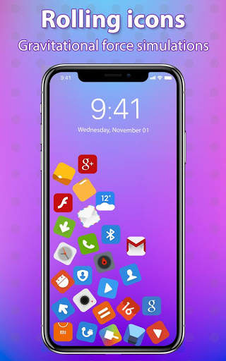 3D Rolling Icon Launcher 2 تصوير الشاشة