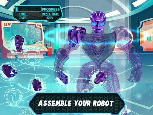 Super Hero Runner- Robot Games screenshot 7