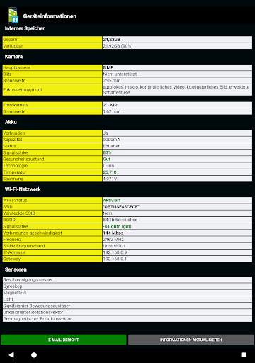 Telefon informationen (Telephone information) screenshot 8