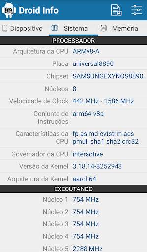Droid Hardware Info screenshot 2