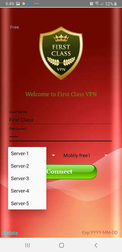 First Class VPN screenshot 1