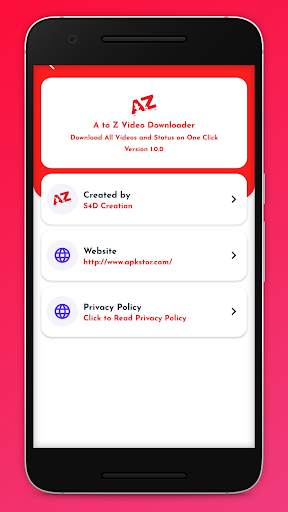 A to Z Video Downloader screenshot 2