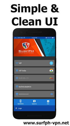 SurfPH VPN MAIN APP - HTTP, SSL & UDP screenshot 1