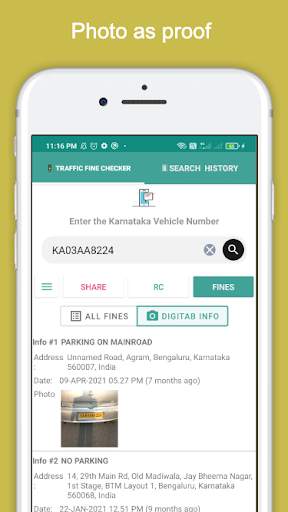 Bangalore Traffic -Check Fines screenshot 3