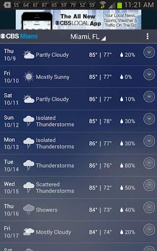 CBS Miami Weather screenshot 3