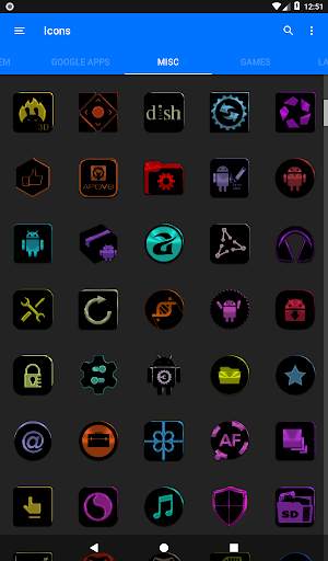 Black and Colors Icon Pack screenshot 13