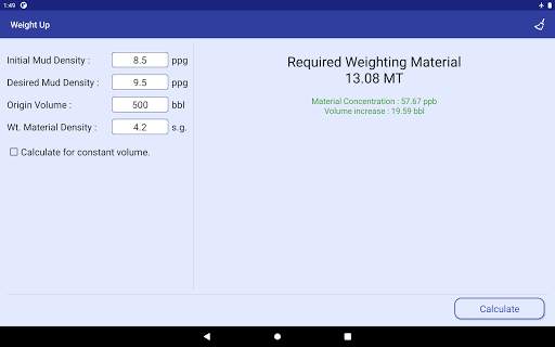 Drilling Fluid App 18 تصوير الشاشة