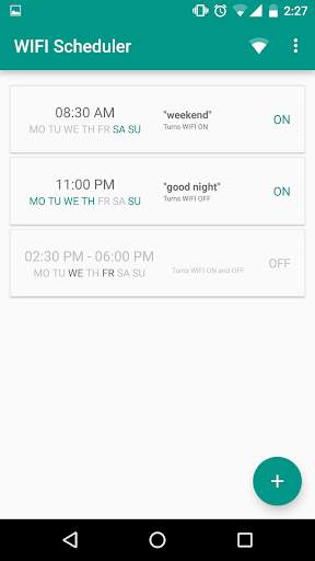 WIFI Scheduler Free screenshot 5