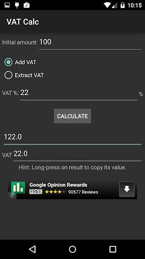 VAT Calc скриншот 2