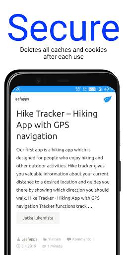 Mini Browser - Leafapps स्क्रीनशॉट 3