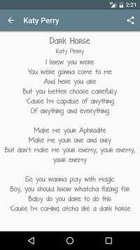 Katy Perry Lyrics screenshot 3