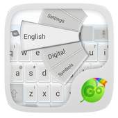 GOKeyboard Crystal White Theme 3.7