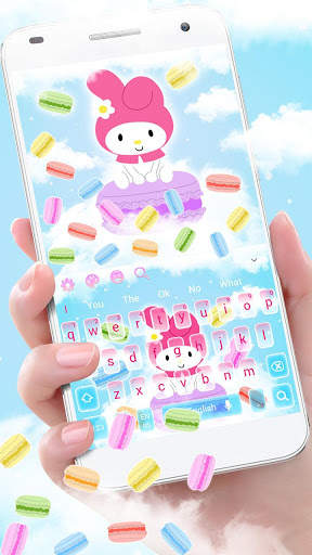 Cute Kawaii Gravity Keyboard Theme screenshot 2