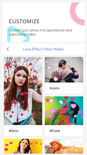 Love Photo Effect Video Maker - Animation, GIF screenshot 5