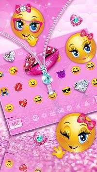 Diamond Zipper 3D Keyboard 3 تصوير الشاشة