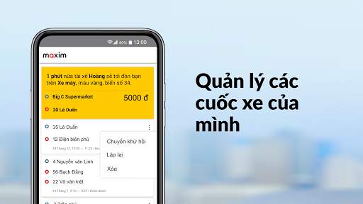 Maxim: Đặt xe và giao hàng screenshot 3