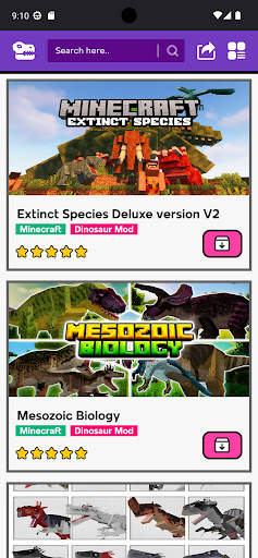Dinosaur Craft Mods Minecraft screenshot 7