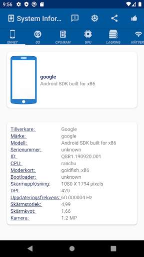 System Information screenshot 1