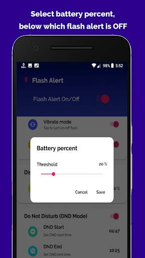 Flash Alert on Call - Flashlight blinking screenshot 5