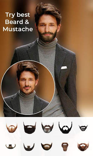 Man beard: Handsome Men photo editor, tattoo screenshot 1