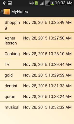 My Notes screenshot 5