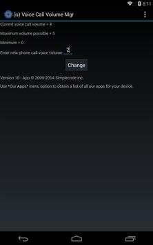 )s) Voice Call Volume Mgr screenshot 3
