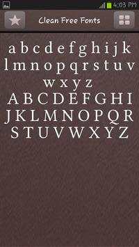 Clean Free Fonts Style screenshot 4