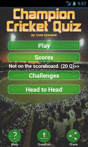 Champion Cricket Quiz screenshot 1