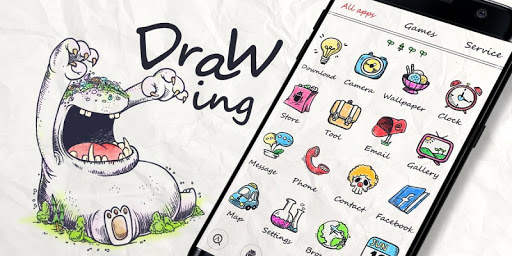 Drawing II GO Launcher Theme screenshot 5