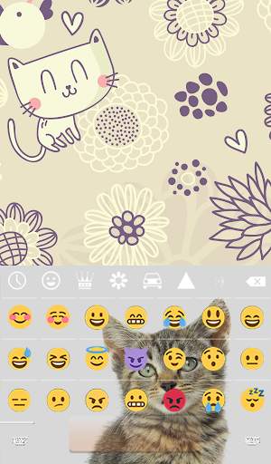 Baby Tabby Animated Keyboard   Live Wallpaper screenshot 4