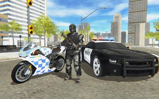 Police Bike Real Crime City Driver screenshot 1