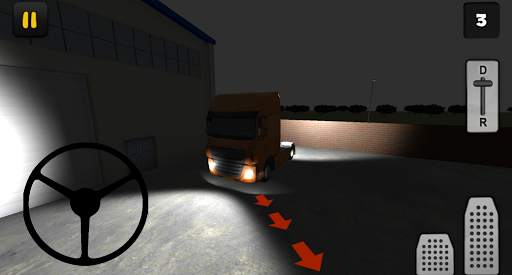 Night Truck 3D: Factory Parking screenshot 3