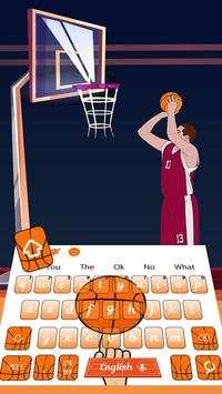 Live Final Basketball Spin Keyboard Theme screenshot 2