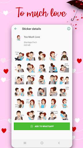 Love Stickers For Whatsapp 2020 (WAstickerapps) screenshot 6