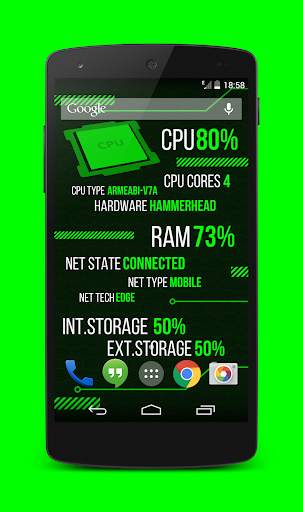 Holo Droid Free - sfondo animato info telefono screenshot 4