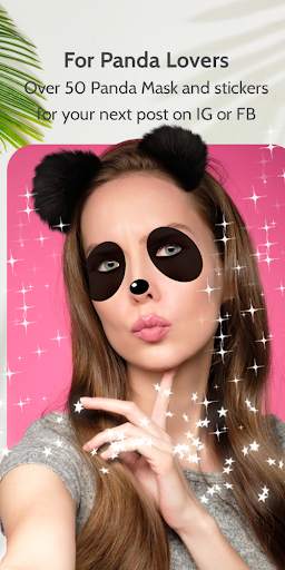 Panda Face Mask photo Editor 1 تصوير الشاشة