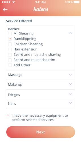 Saloon app screenshot 5