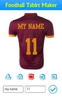 Football Tshirt Maker 6 تصوير الشاشة