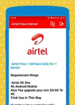 Airtel Sim Free Internet screenshot 3