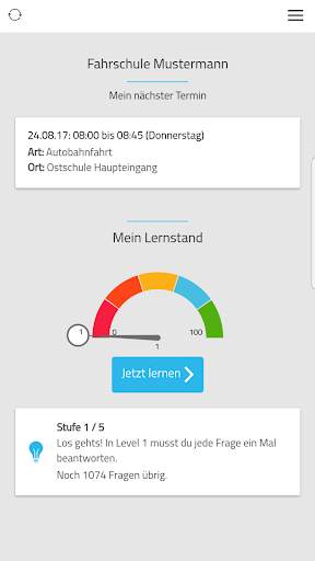 Meine Fahrschul-App 1 تصوير الشاشة