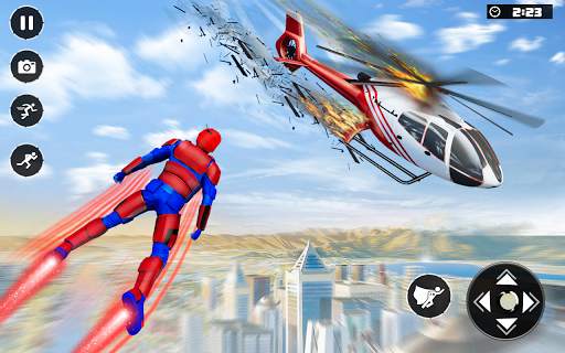 Light Flying Speed Superhero: Rescue Robot Games screenshot 3