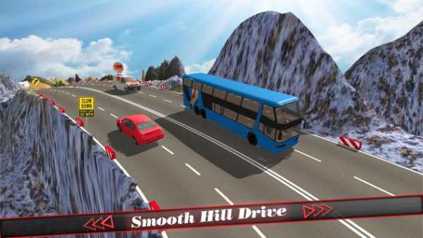 Hill Coach Bus Simulator : Winter Tour Mad Drive screenshot 4