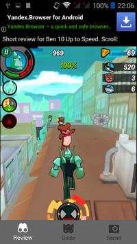 Guide for Ben 10 Up to Speed 3 تصوير الشاشة