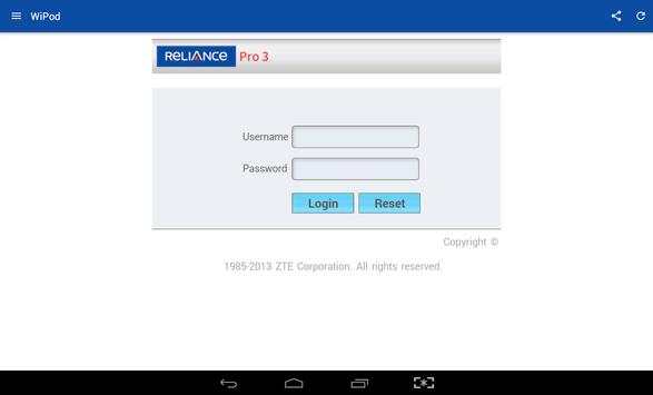 Reliance 4G Wipod App скриншот 9