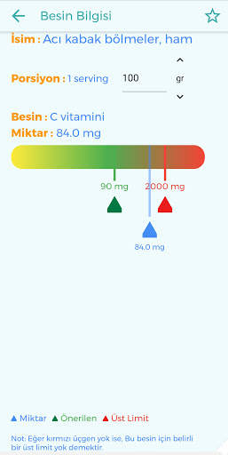 Sağlığım için besinler screenshot 5