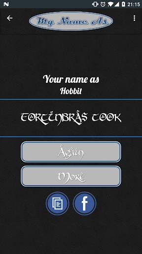 My Name As Hobbit // Name Generator screenshot 2