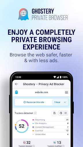 Ghostery Privacy Browser screenshot 1
