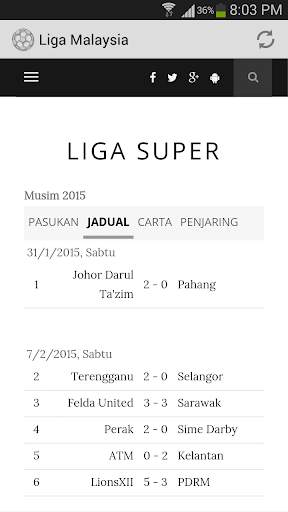 Bola Sepak Liga Malaysia screenshot 2