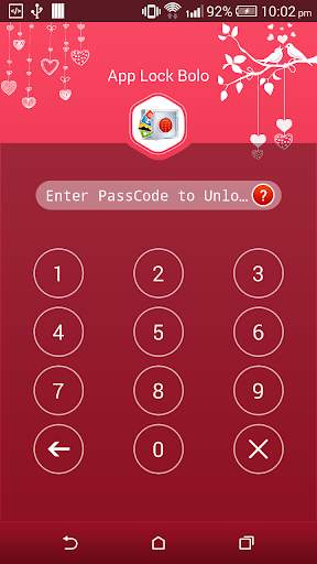 App Lock Bolo : Theme Love screenshot 2