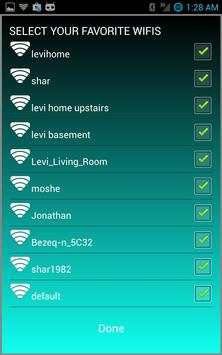Favorites Wifi - battery save screenshot 2